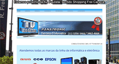 Desktop Screenshot of panatronic.com.br