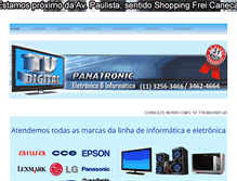 Tablet Screenshot of panatronic.com.br